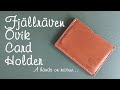 Fjällräven Övik Card Holder minimalist leather wallet - hands on review