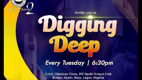 TUESDAY BIBLE STUDY [Digging Deep with Dcn. 
