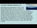 5. The Call of Abraham (Genesis 12)