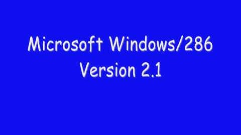 Microsoft Windows-286 Version 2.1