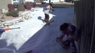 beginning of backyard skiing edit