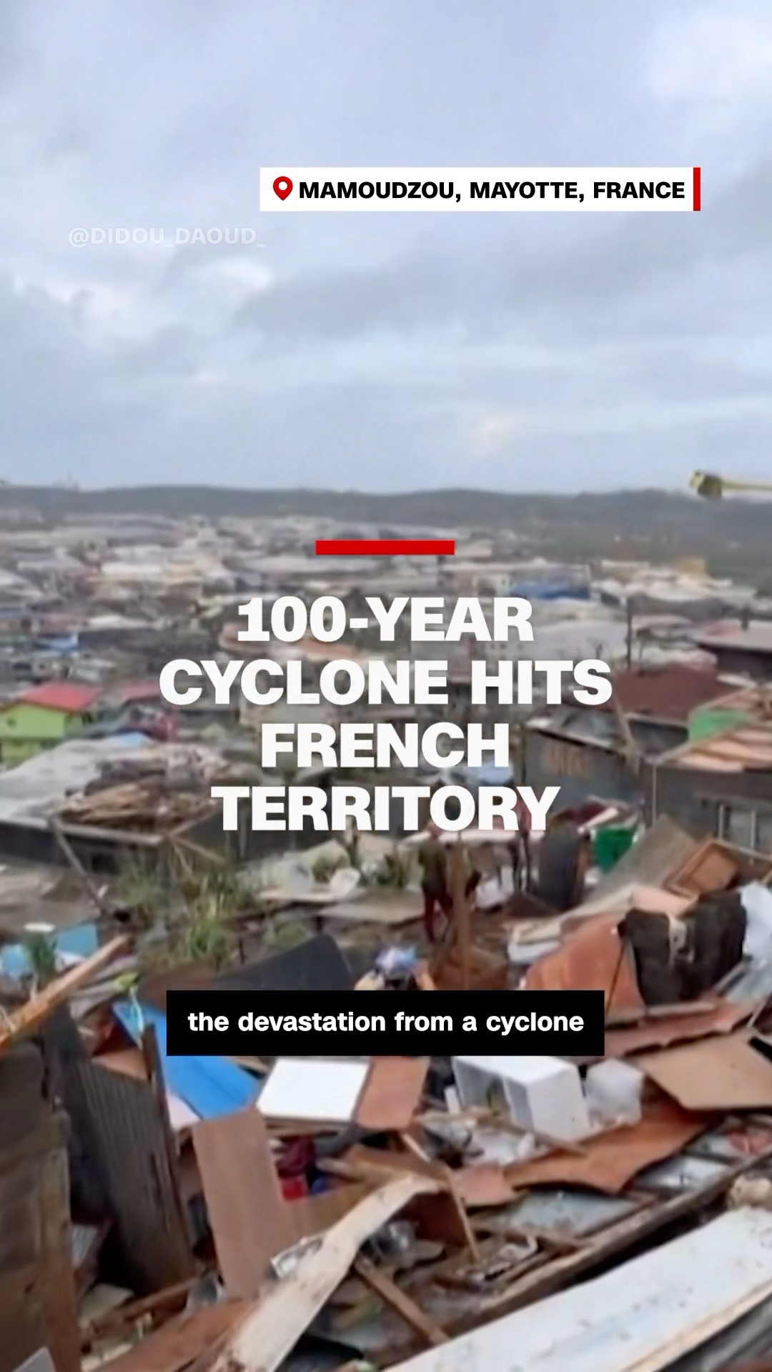 100-year cyclone hits French territory