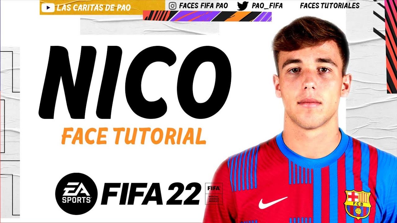 NICO GONZALEZ FACE FIFA 22 PROCLUBS MODO CARRERA BARCELONA - YouTube