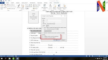 Khoá một vùng văn bản trong Word