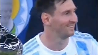 #Messi winning #BestPlayer, #TopScorer of #CopaAmerica #ArgentinaVBrazil #LionelMessi