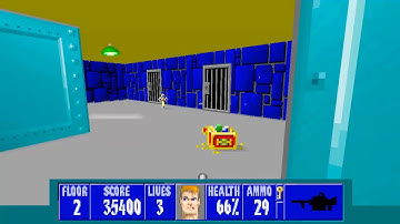 DOOM MOD Wolf3D WOLF 3D Demo NORMAL WALK ANIMATION LIKE DOOM E2M2 WOLFENSTEIN 3D