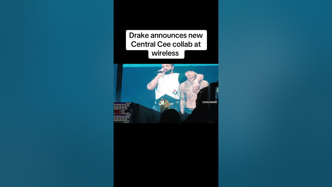Drake announces new Central Cee collab at wireless festival #drake #centralcee #wirelessfestival