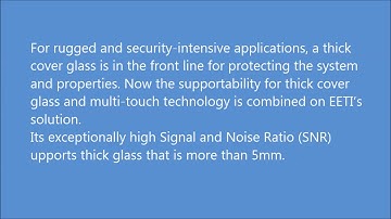 TouchKit Thick Glass Capacitive Touch screen/Panel with EETI chip solution