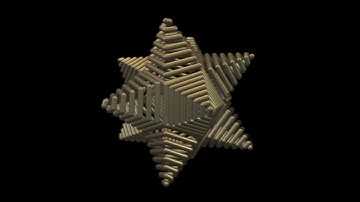 Stellated dodecahedron spirals