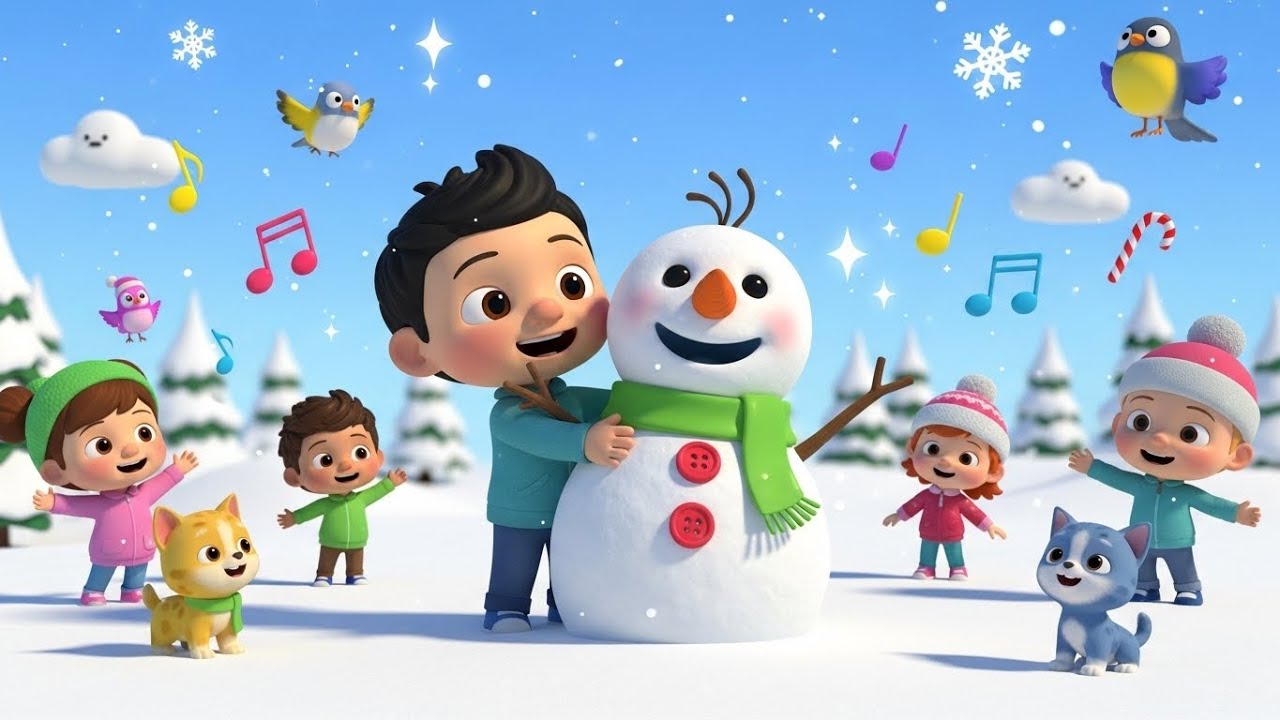 Christmas Snowman – Fun Nursery Rhyme for Kids - YouTube