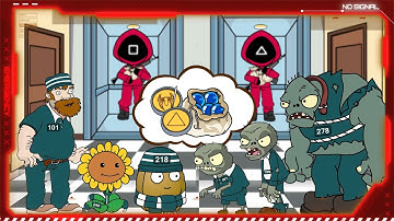 Plants vs Zombies in SQUID GAME - DAVE vs ZOMBOSS!