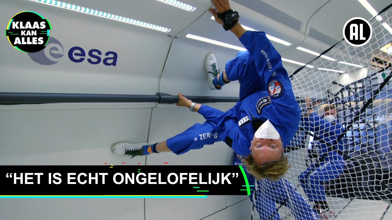 ZERO G VLIEGTUIG VAN EUROPEAN SPACE AGENCY // Kan Klaas klimmen tegen plafonds als Spiderman? Stap 3