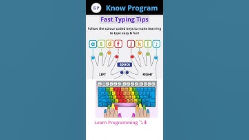 Fast Typing Tips 💻.  | #shorts #computerscience #knowprogram