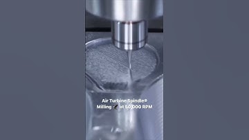 50,000 RPM Air Turbine Spindle flies! Cut faster on your #CNC with constant high speed! #cncmachine