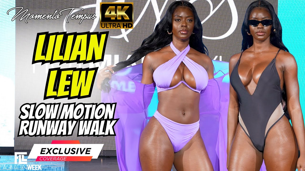 👀 Lilian Lew's SLOW MOTION Runway Walks / Hot Miami Styles /4K - YouTube
