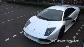 White Lamborghini LP640
