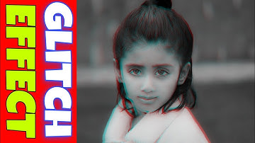 How to create two RGB split Glitch effect in photoshop||Hindi Urdu Glitch effect in photoshop