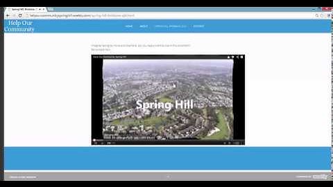 Weebly, Help our community spring hill