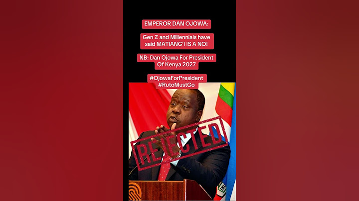 Gen Z and Millennials have said MATIANG’I IS A NO!