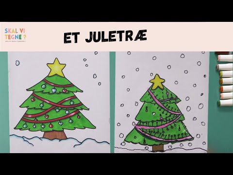Video: Hvordan Man Tegner Et Juletræ