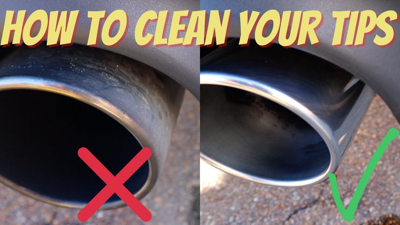 HOW TO CLEAN YOUR CAR EXHAUST TIPS! **ALL VEHICLES** YouTube