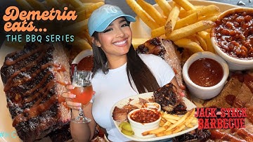 Demetria Eats: Jack Stack BBQ in KC 😋: date night vibes, AMAZING RIBS, cheesy potatoes to die for 😍