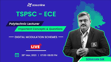 Digital Modulation Schemes : TSPSC-ECE Polytechnic Lecturer | Imp Concepts & Ques | Seravan Sir