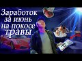 Сколько можно заработать на покосе травы??? Доход за июнь! Бизнес на косе!