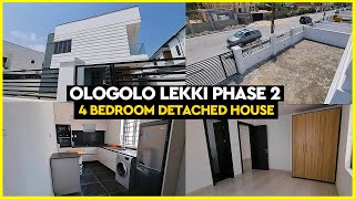 LAGOS NIGERIA | LEKKI | HOUSE FOR SALE IN OLOGOLO LEKKI PHASE 2 | 4 BEDROOM HOUSE TOUR