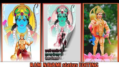 ram navami status tutorial // jai shree ram // ram navami status video editing In Alight Motion