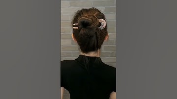 học 4 kiểu búi  tóc siêu ngọt ngào với trâm chữ u đón hè🍀