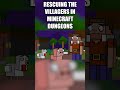 Rescuing the villagers in Minecraft Dungeons #minecraft #shorts #minecraftdungeons