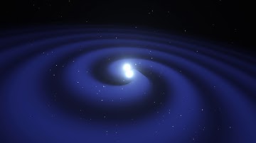 Neutron star merger animation ending with kilonova explosion