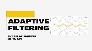 Adaptive filtering | adaptive filter using LMS |dsp|