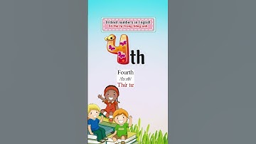 Ordinal numbers in English..Số thứ tự trong Tiếng Anh #tuvungtienganh123 #englishforkids #english