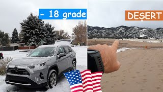Iarna, viscol si cele mai inalte dune de nisip din America | Great Sand Dunes, Colorado