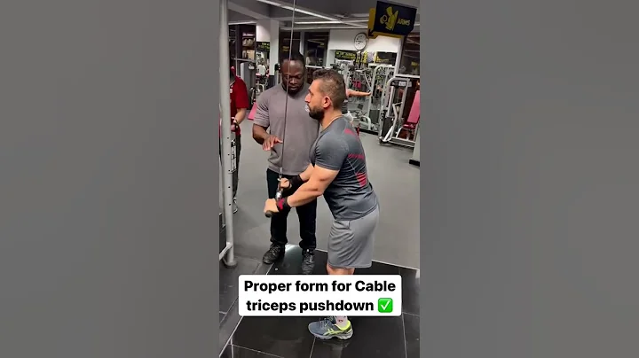 Cable for triceps pulldown