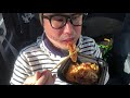 ローソンのカツ丼と六厘舎のカップ麺【飯動画】【飯テロ】【コンビニ】