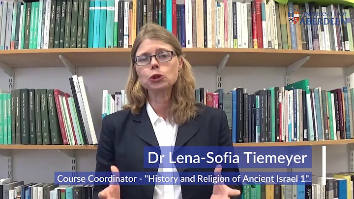 Dr Lena-Sofia Tiemeyer, University of Aberdeen - "History and Religion of Ancient Israel 1"