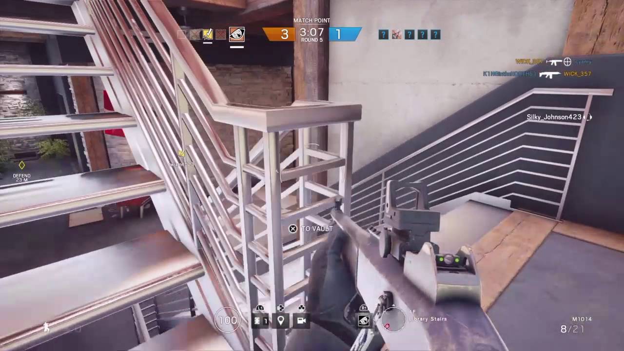 Rainbow 6 siege 1 v 4 clutch - YouTube