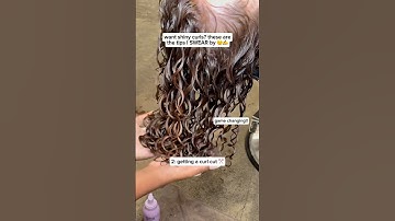 Curl tips I absolutely swear by for shiny curls ✨✍️📣 #curlyhair