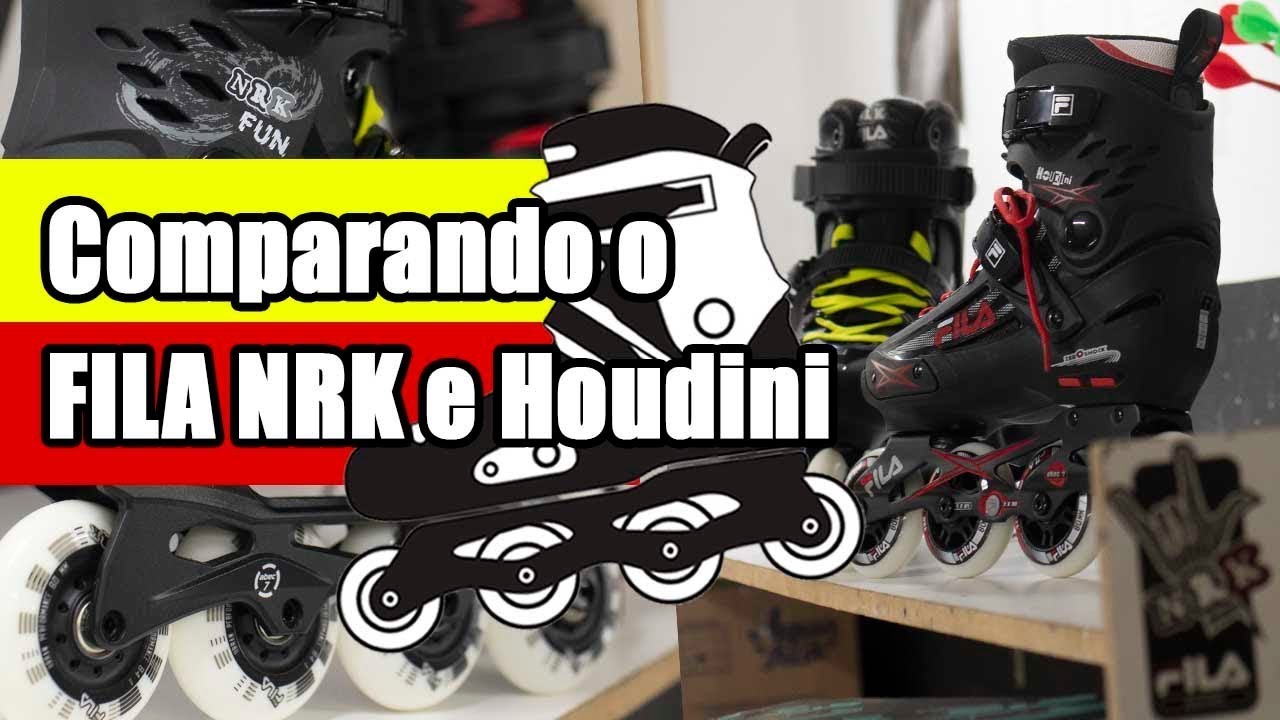Qual a diferença entre o patins Fila NRK e o Fila Houdini 