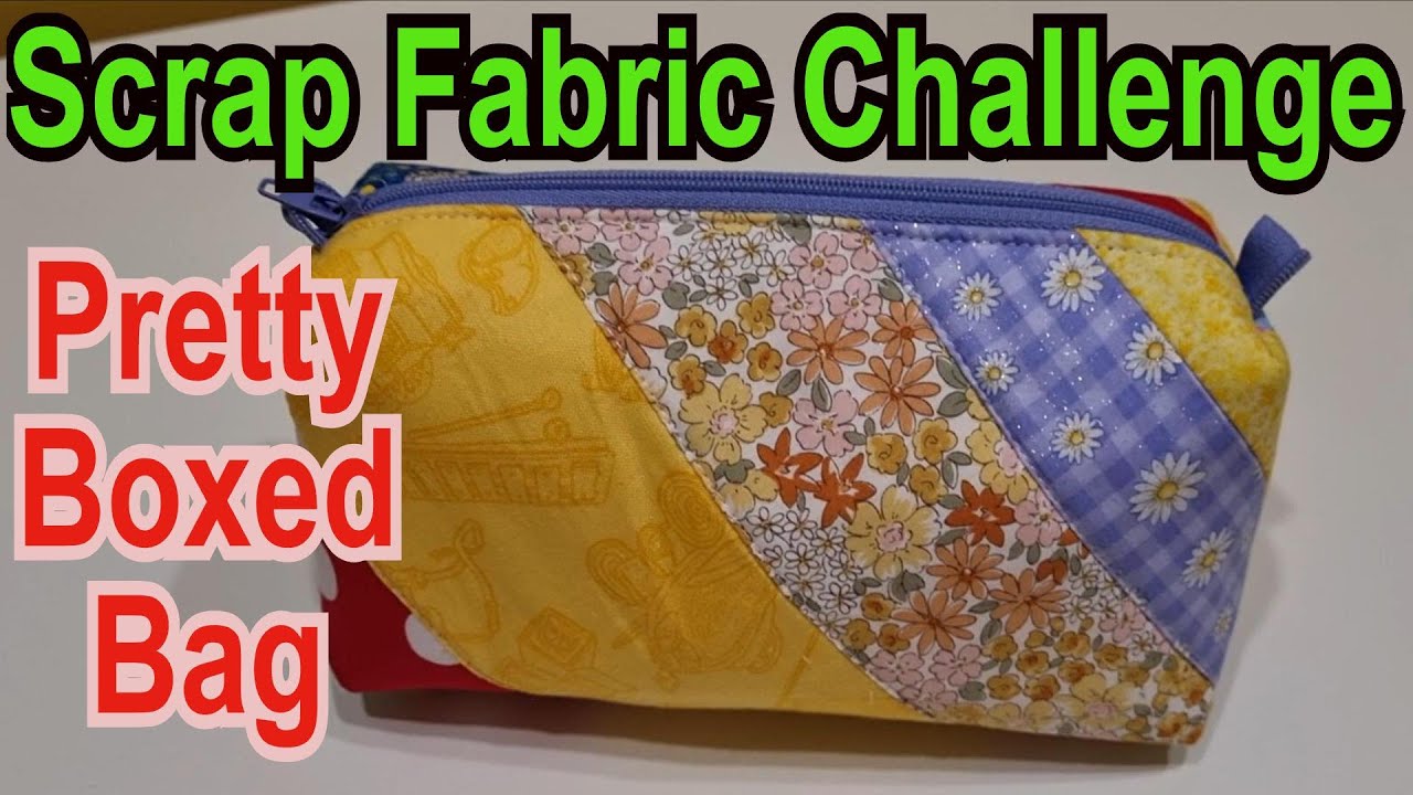 scrap fabric bags - 365 Days of Crafts
