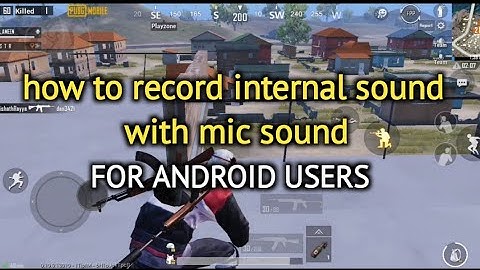 How to record internal audio sound with mic sound in pubg mobile in tamil