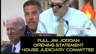 FULL Jim Jordan Judiciary Committee Opening Statement US Congress