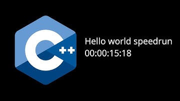 C++ Hello World Speedrun