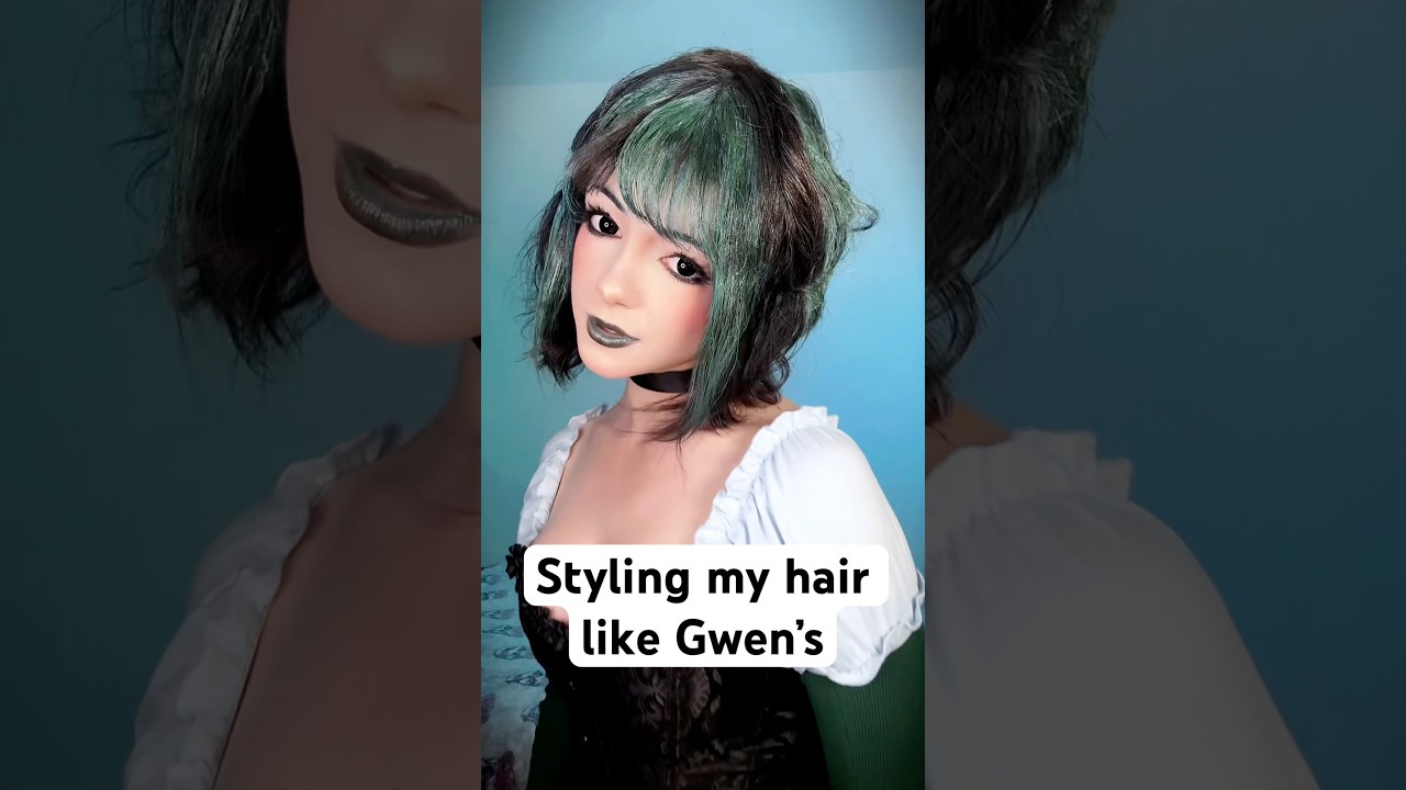 Styling my hair like Gwen! - Total Drama Island Cosplay #totaldramaisland #cosplay #cartoon