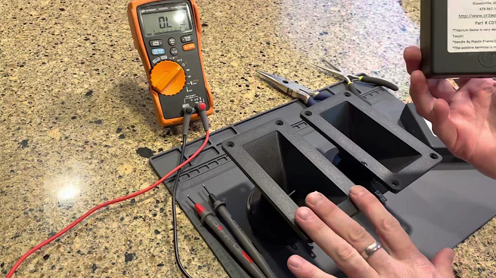 How to install/replace a diaphragm in a Klipsch Chorus speaker with a Crites titanium