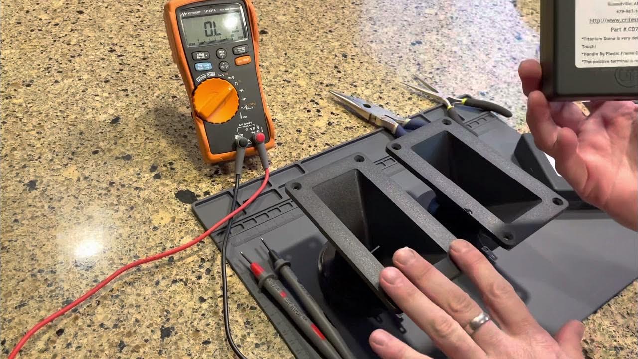 How to install/replace a diaphragm in a Klipsch Chorus speaker with a