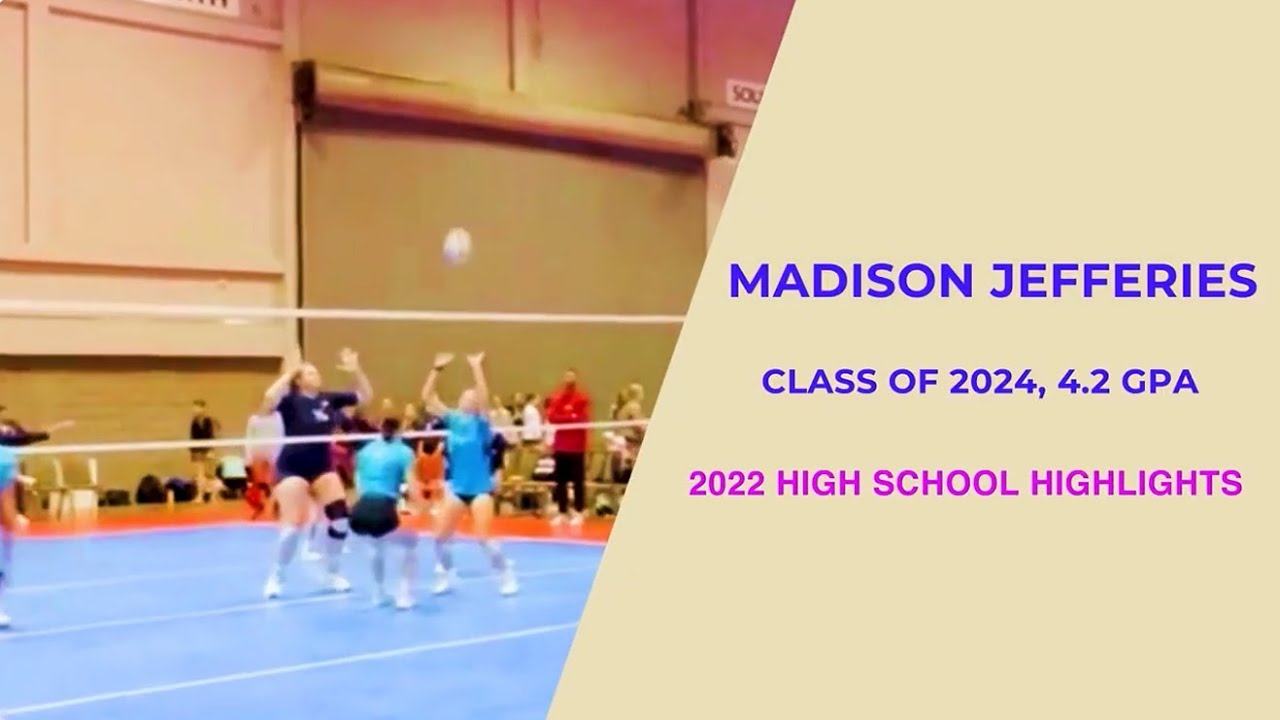 Volleyball player portfolio video